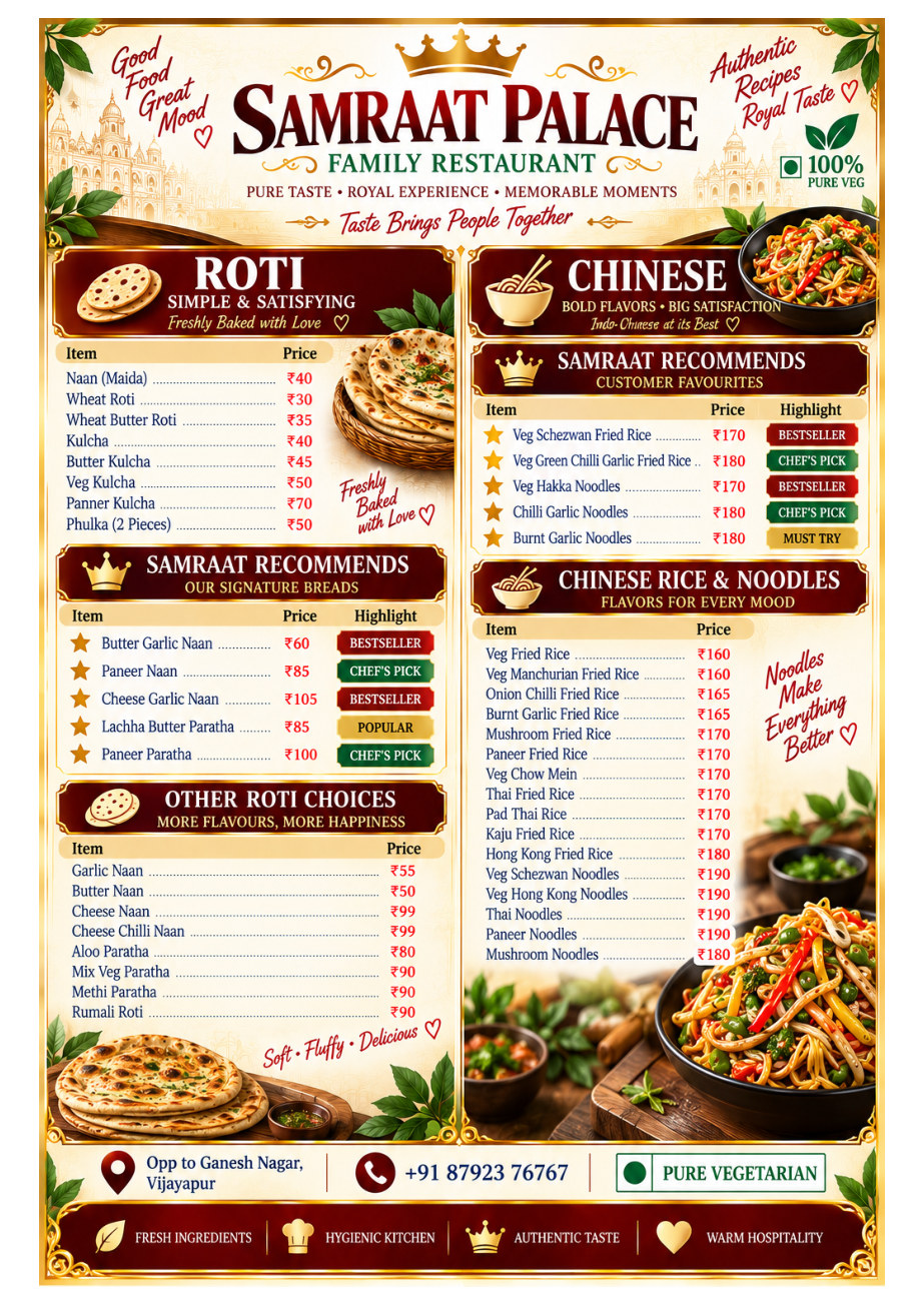 Menu page 8